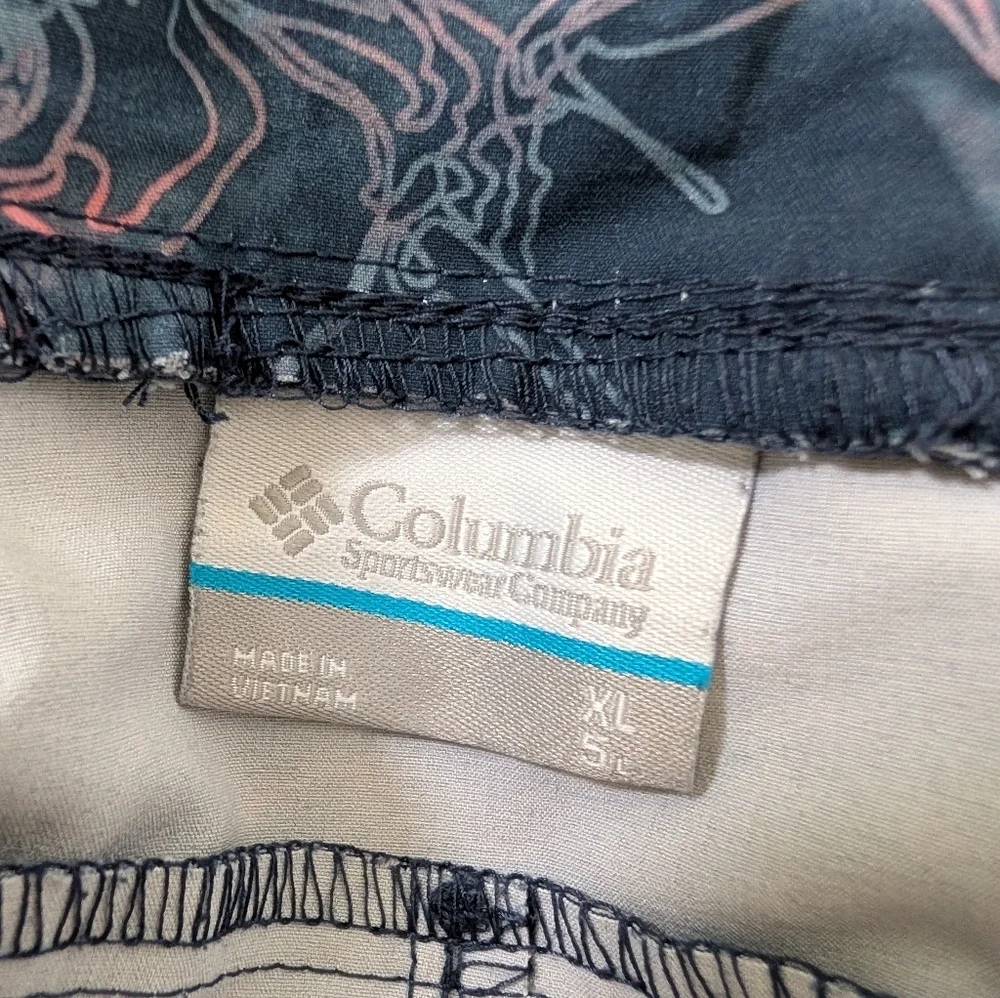 Columbia PFG Back cast XL Shorts Blue Pink Fishing - Picture 2 of 7